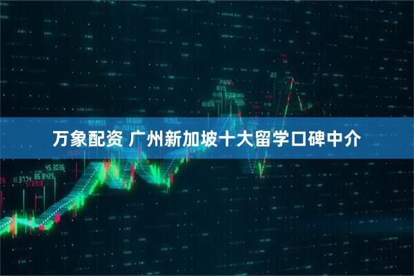 万象配资 广州新加坡十大留学口碑中介